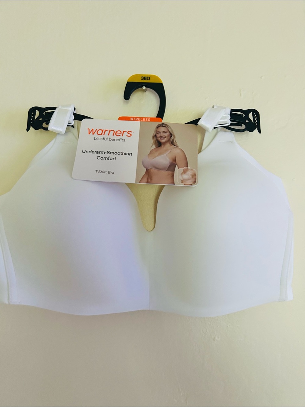 Warner's White Wireless T-Shirt Bra - Underarm-Smoothing